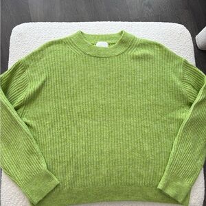 H&M Light Green Crewneck Sweater